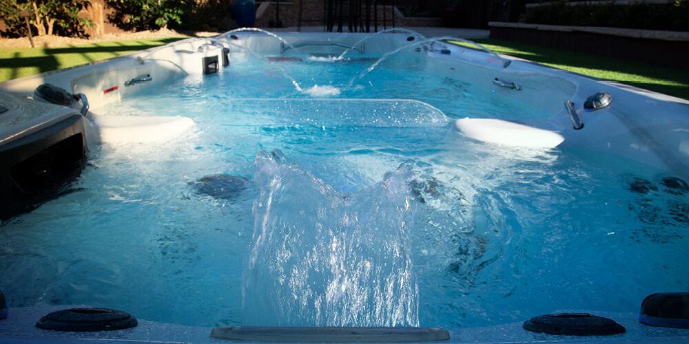 Close up shot of the waterfall feature on a Momentum D